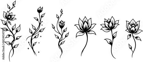 Polynesian Tribal Tattoo Pattern Set" vector bundle