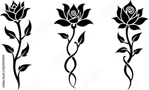 Polynesian Tribal Tattoo Pattern Set" vector bundle