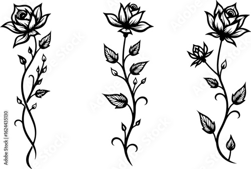 Polynesian Tribal Tattoo Pattern Set" vector bundle