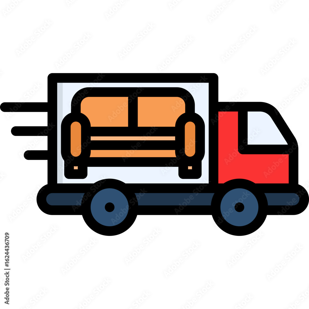 Fototapeta premium Furniture Delivery Icon