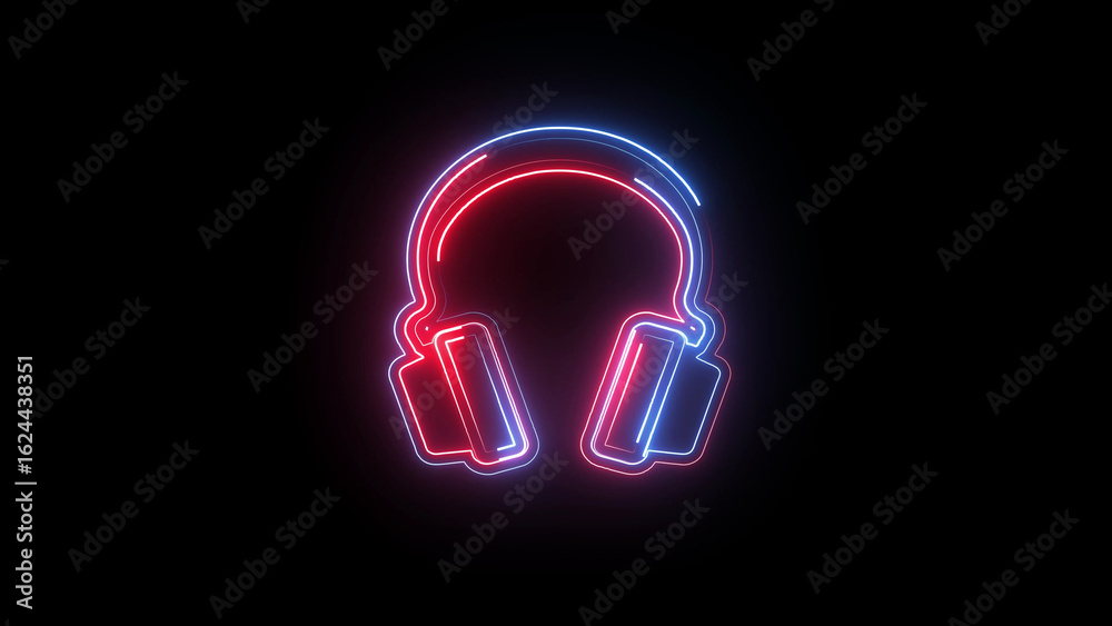 A glowing neon headphone icon in vibrant blue and pink hues, featuring curved earcups and a sleek headband, symbolizing music, audio, and modern digital sound.
A glowing neon headphone icon in vibrant blue and pink hues, featuring curved earcups and a sleek headband, symbolizing music, audio, and modern digital sound.