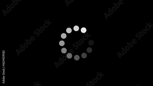 A circular loading icon with rotating segments, glowing in soft neon hues, symbolizing progress, waiting, or processing in digital environments with a smooth, continuous motion.
