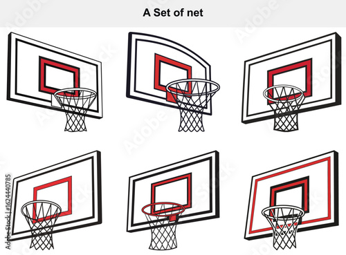 Collection of Basketball Hoops and Backboards