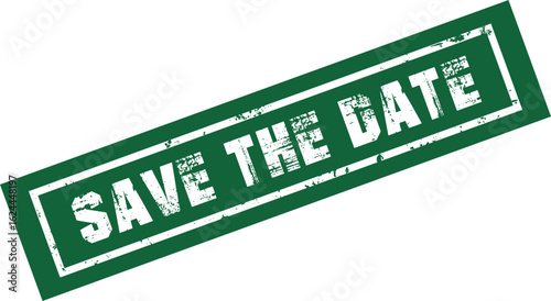 save the date important Rubber Stamp Vector Template	