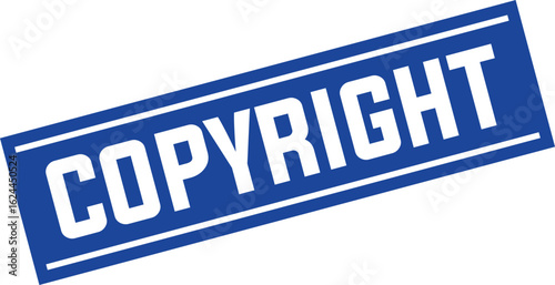 copyright Rubber Stamp Vector Template	