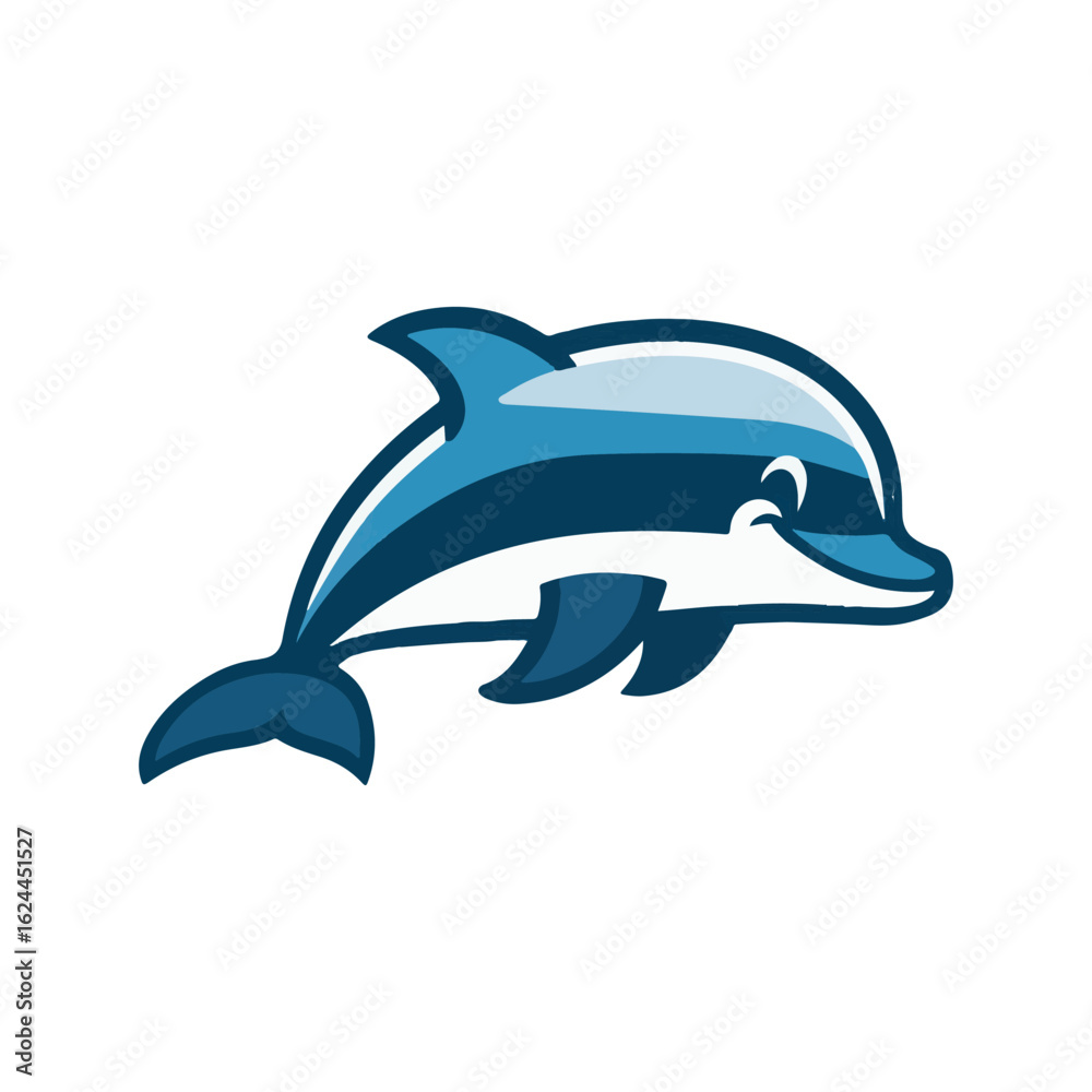 Obraz premium Fish icon Silhouette Vector Style With White Background