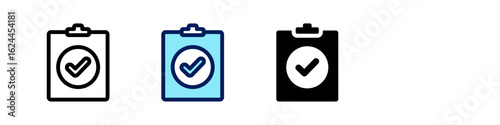 Checkbox All In One Icon Multi Styles Vector Set