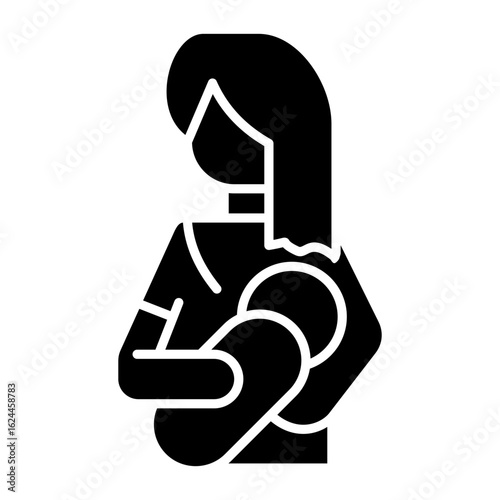 Breastfeeding Glyph Icon