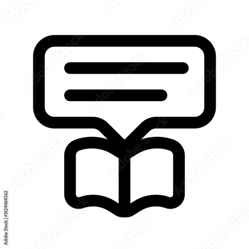 storytelling line icon