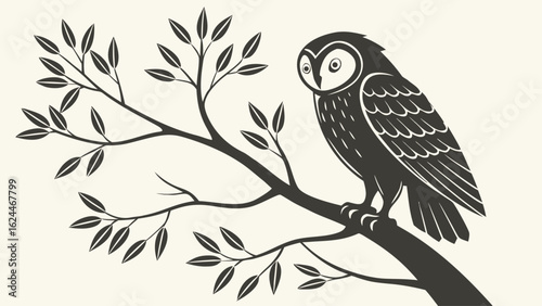 owl on branch