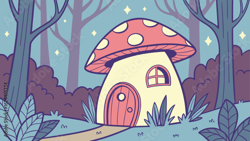 mushrooms in the forest