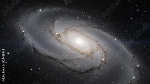 Rotating Bars of Light in Barred Spiral Galaxy Center