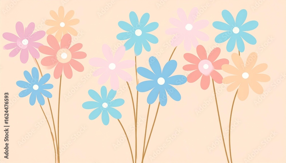 Obraz premium floral background with flowers