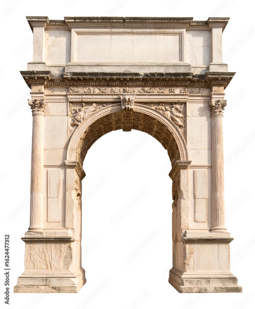 Fototapeta premium arch of triumph isolated on white