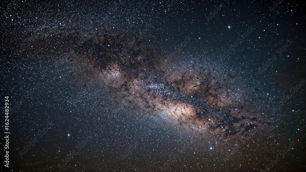 Fototapeta premium The Milky Way and stars forming the background