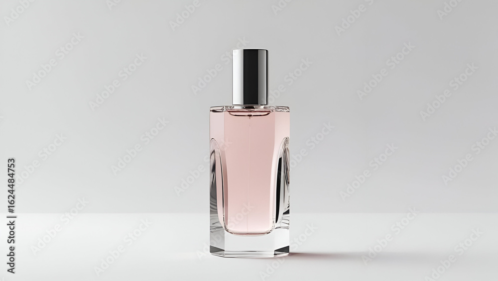 Minimalist bottle with visible liquid inside and no label placed on clean white background in sleek design
Minimalist bottle with visible liquid inside and no label placed on clean white background in sleek design