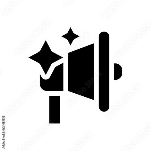 ai marketing glyph icon