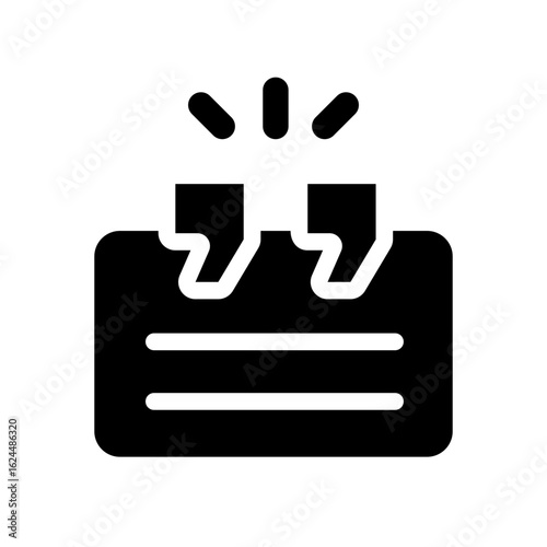 testimony glyph icon