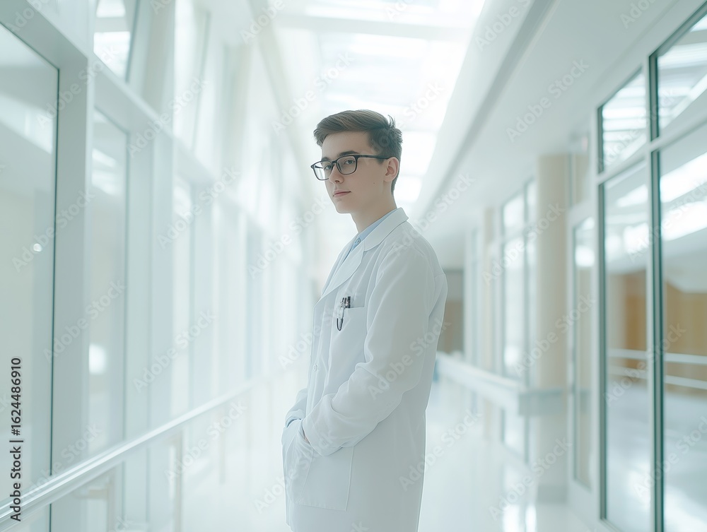 Fototapeta premium a doctor in a hopsital