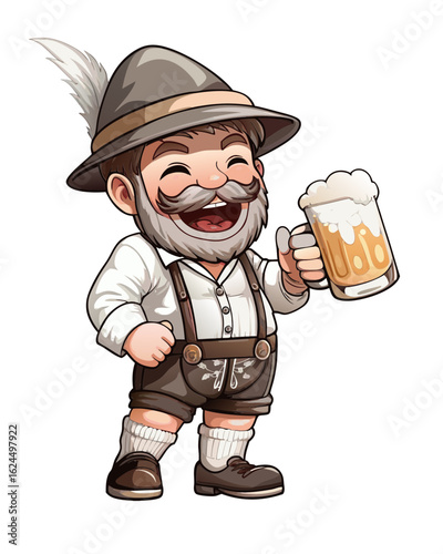 tipico costume bavarese durante la festa della birra 04