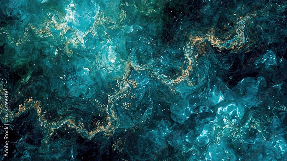 Fototapeta premium Colorful abstract backdrop featuring water and forest elements