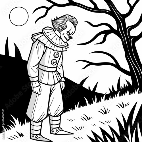ghost man in the forest
