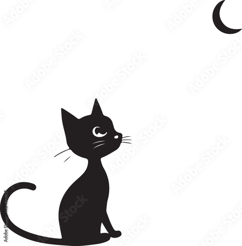 Playful Cat & Butterfly Silhouette Vector Bundle