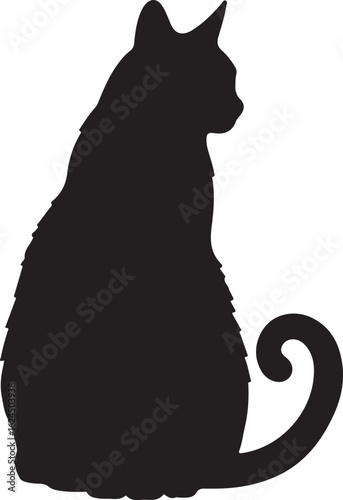Playful Cat & Butterfly Silhouette Vector Bundle