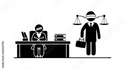 Lawyer attorney advocate justice legal representation law firm court case legal advice and legal services concept