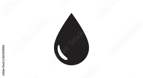 Droplet graphic on white background to symbolize moisture