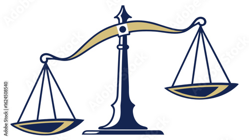 Scales of justice law legal balance court symbol lawyer judgment equality fairness icon vector graphic