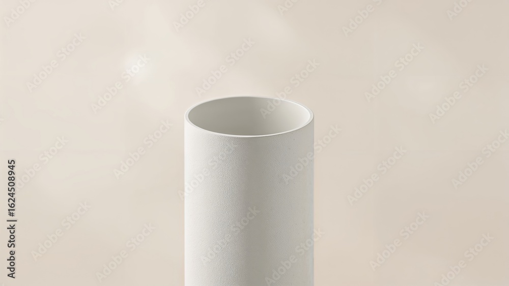White pipeline with an out-of-focus background White pipeline with an out-of-focus background