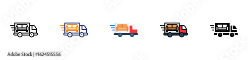 Furniture Delivery Icon Multi Style 