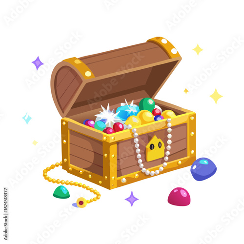 treasure chest with treasure