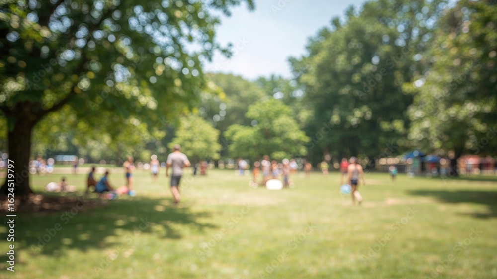 Obraz premium Out-of-focus garden scene