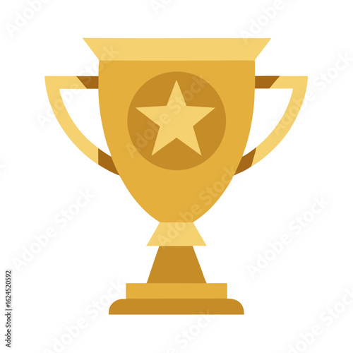 Prestigious Esports Cup with Star Engraving and Shadows in Clean League Identity