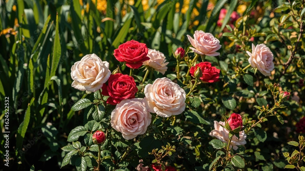 Obraz premium Lovely roses flourishing