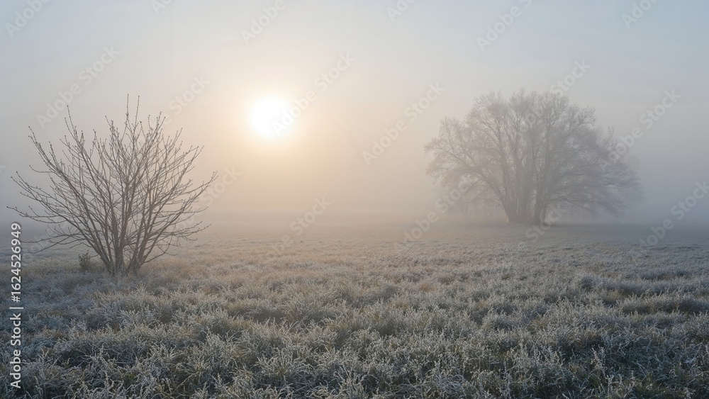Gorgeous Chilly Sunrise Across The Grassland, Nature Wallpaper, Golden Rays Gorgeous Chilly Sunrise Across The Grassland, Nature Wallpaper, Golden Rays