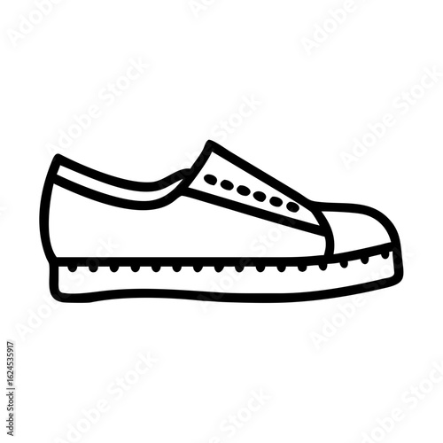 Espadrilles with laces in minimalist black outline design  