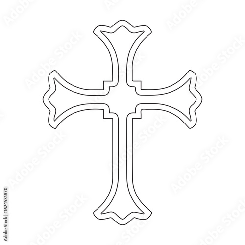Christianity cross symbol icon