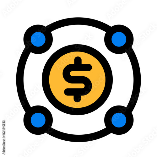 monetize fill color icon