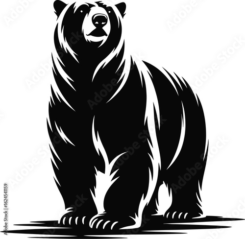 Wallpaper Mural Black bear standing tall wildlife animal Torontodigital.ca