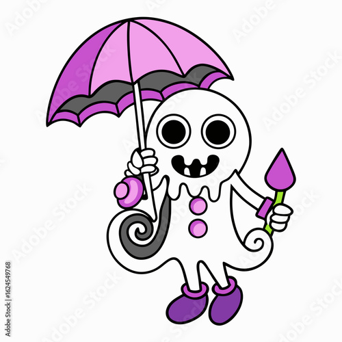 girl with umbrella