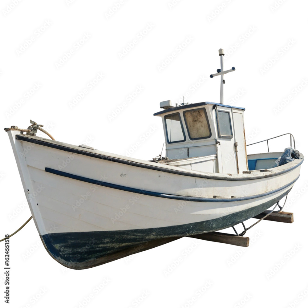 Naklejka premium Boat isolated on transparent background 