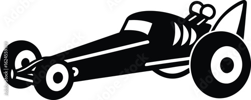 dragster on white background.eps