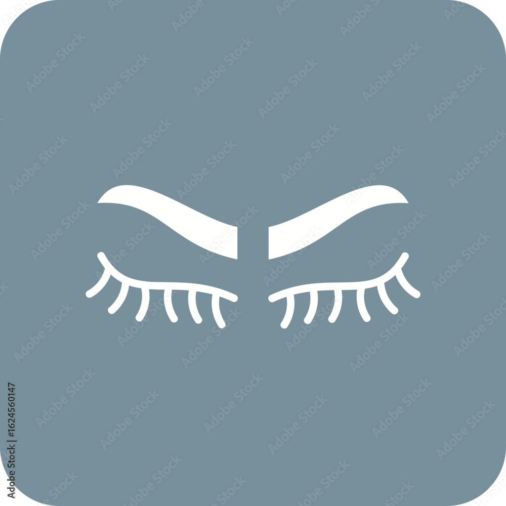 Fototapeta premium Eyelashes Icon