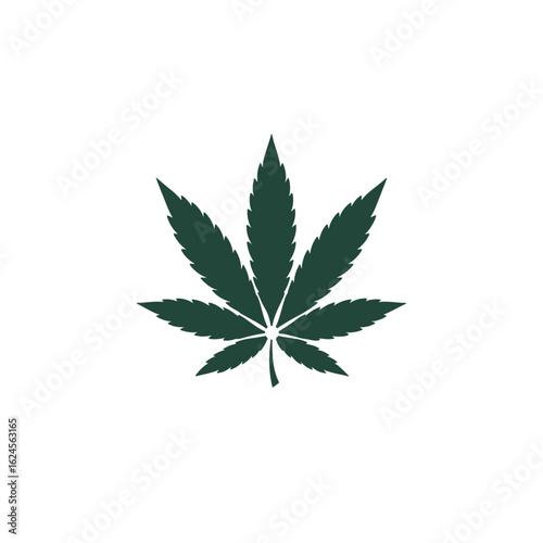 Unique cannabis logo Modern and minimalist vector and abstract logo
