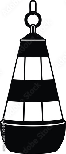 mooring buoy on white background.eps