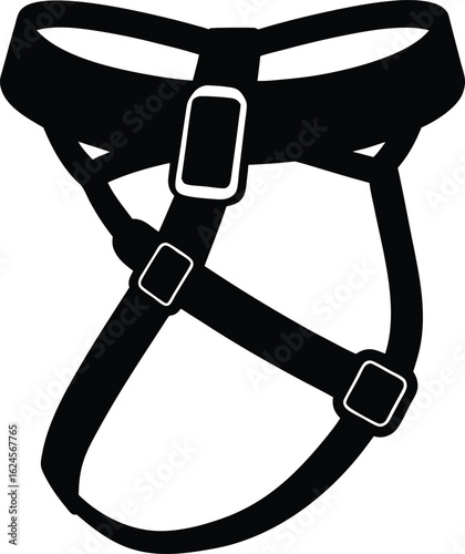 rock climbing harness on white background.eps