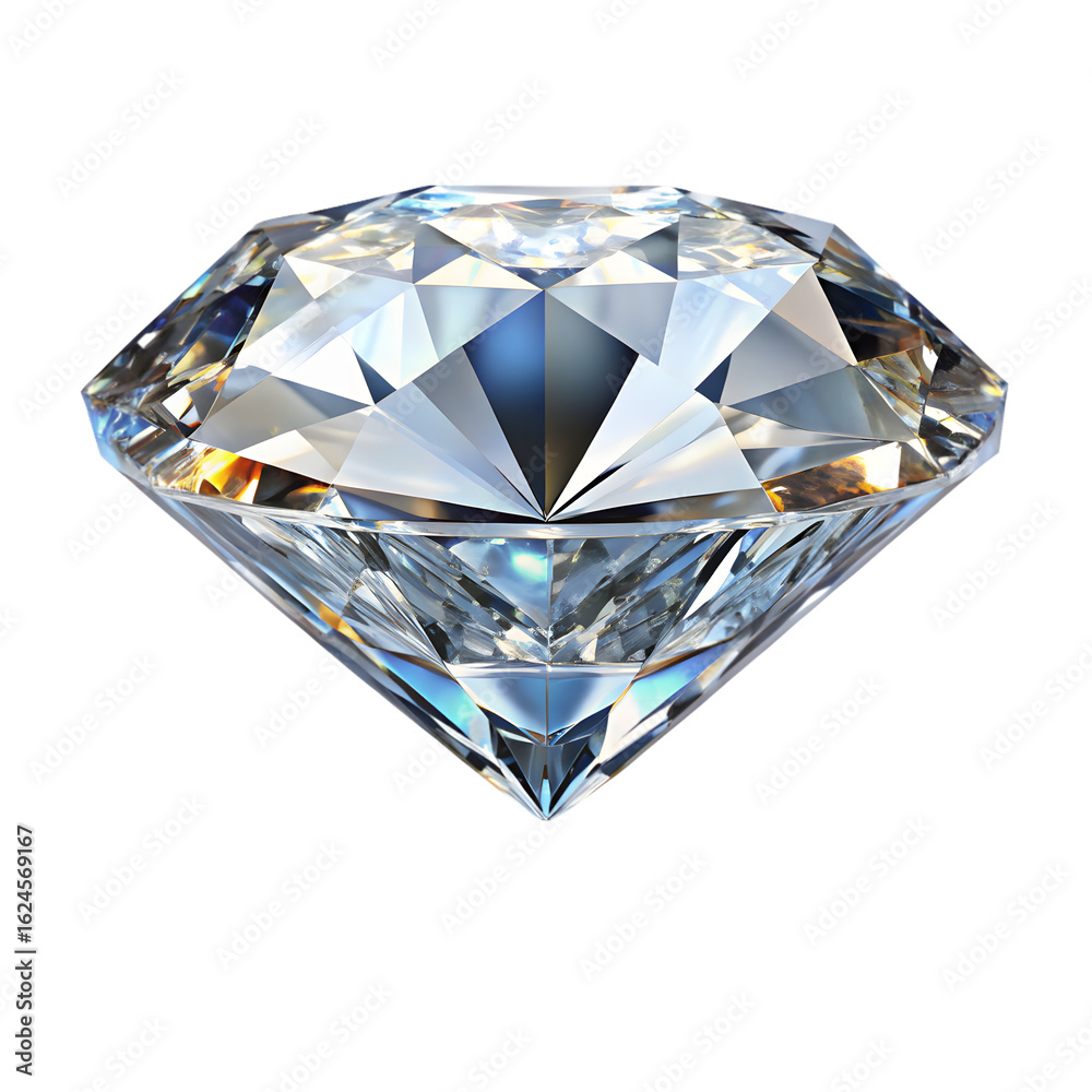 Brilliant cut diamond isolated on transparent background Brilliant cut diamond isolated on transparent background